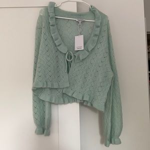 And Other Stories Light Green Sweater
